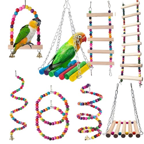 716pcs parrot toys - set, cage