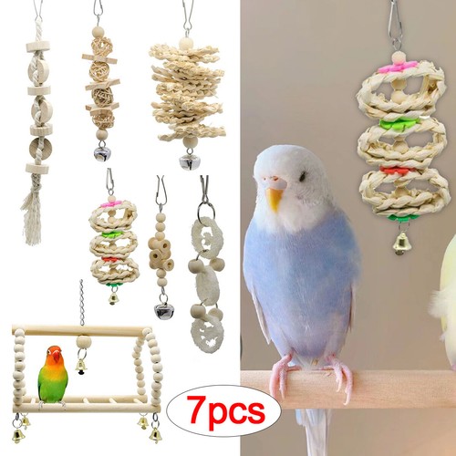 7pcs parrot toys set - parrot,
