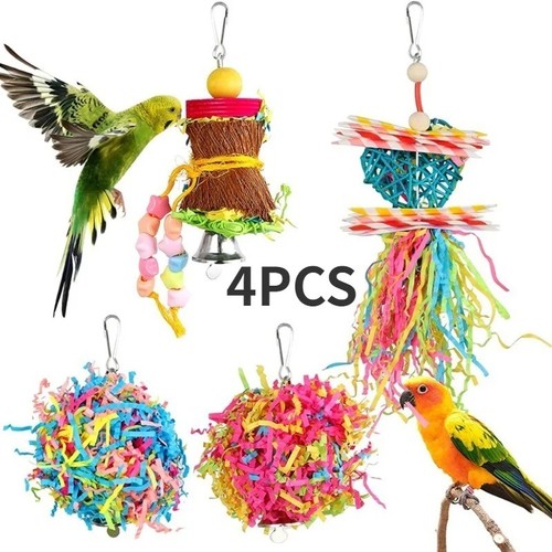 4pcs set bird parrot shredding - 4pcs/set,