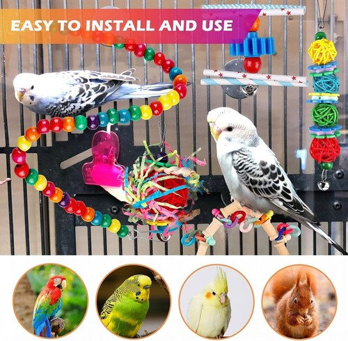 Pcs parrot toys - parrot, rope