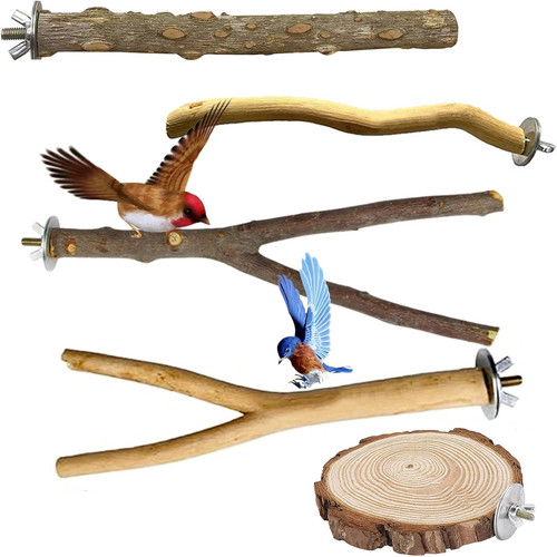 5pcs bird perches natural - 5pcs, perches,