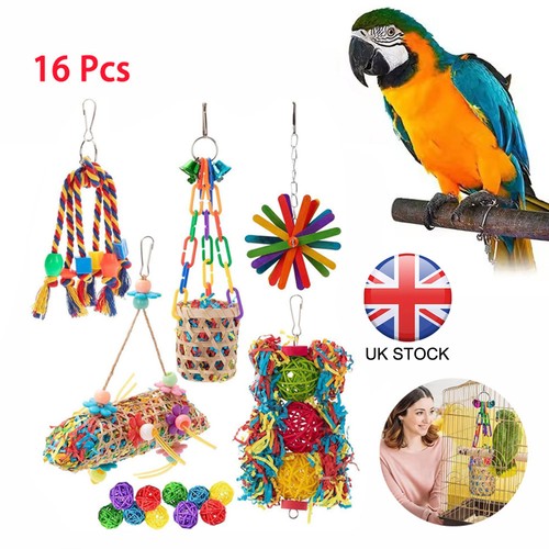 16pcs parrot toys - 16pcs,