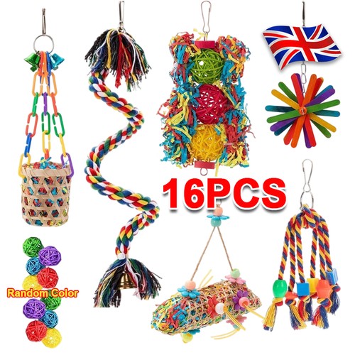 Pack parrot toys set swing - 16,