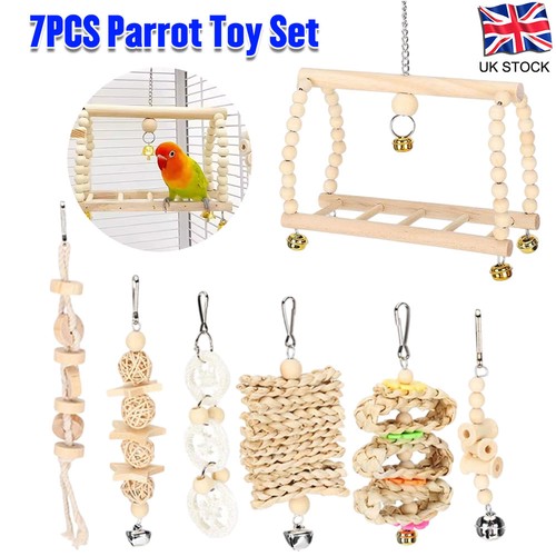 7pcs parrot toys set - 7pcs,