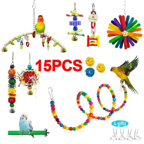 Pack parrot toys set metal - pack,