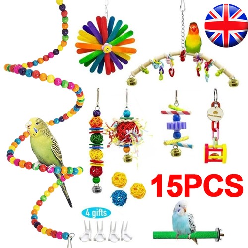 15pack parrot toys set metal - 15pack,