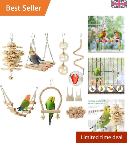 Colorful natural wood bird - wood,