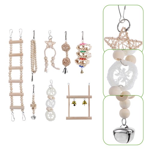 8pcs pet parrot toy - 8pcs,