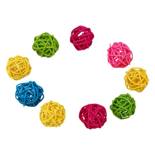 Assorted color parrot - assorted, rattan