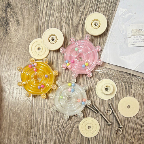 3pcs parrot budgie spinning - 3pcs,