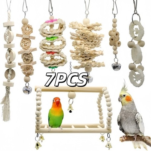 7pcs parrot toys set - 7pcs,