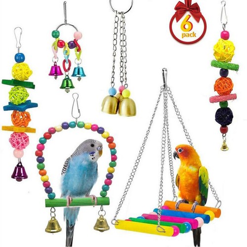 Set parrot swing - parrot, bell