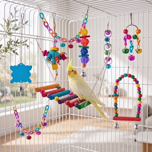 Parrot bird toy - bird, set