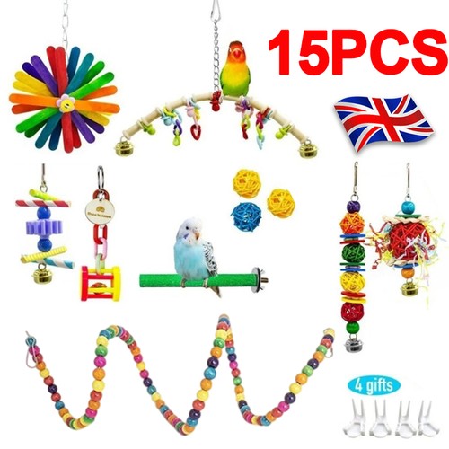 15x parrot toys metal rope - parrot,
